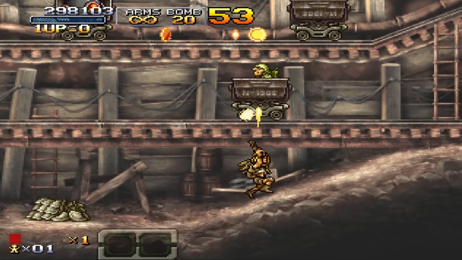 Metal Slug XX - геймплей игры на PlayStation Portable